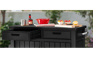 Keter Unity XL Barbecuetafel - 134x51,7x90 cm - Antraciet
